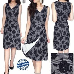 Black Floral Dress Roz & Ali sz 10